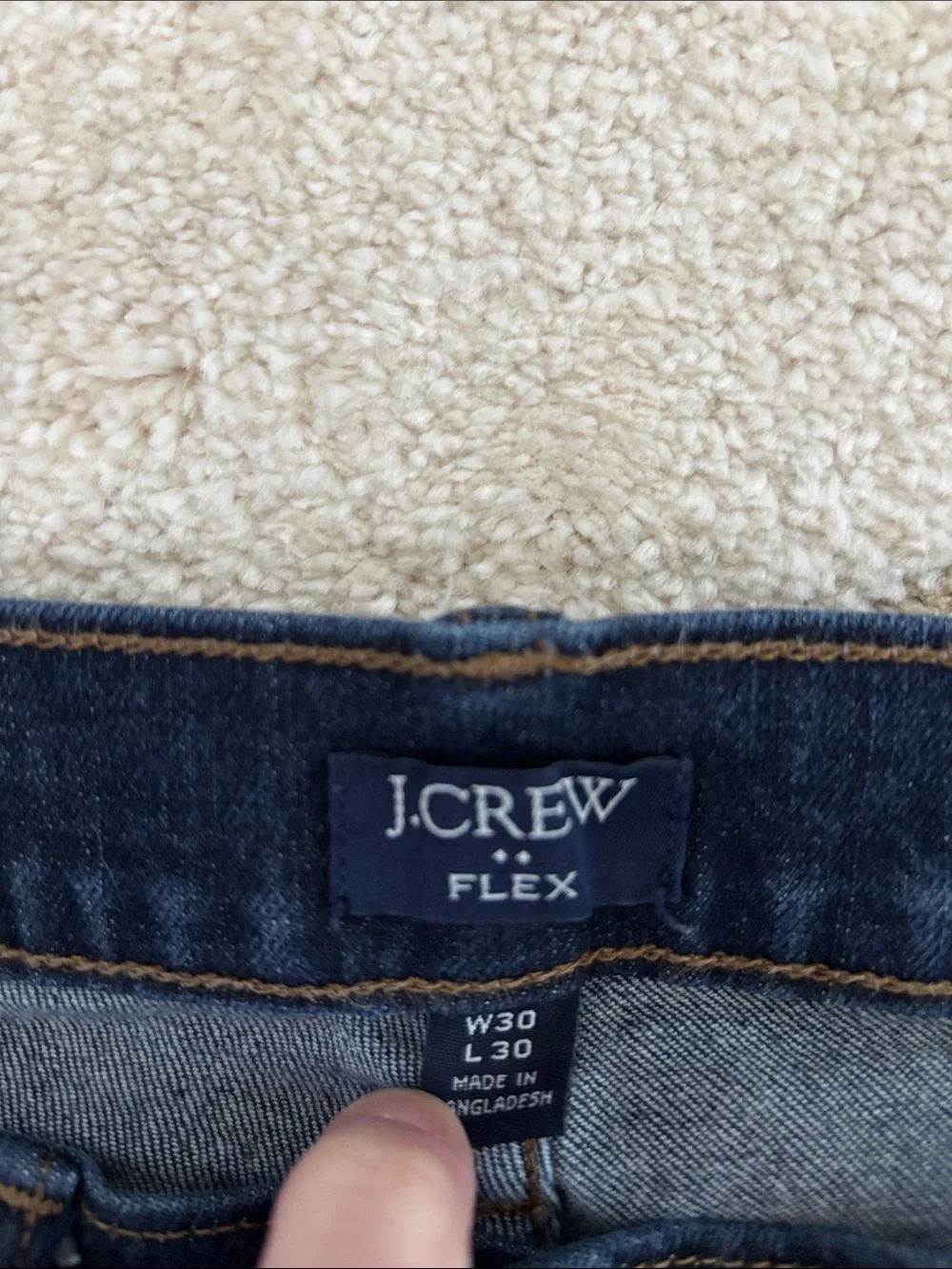 J. Crew Men's Slim Jeans in Dark Blue
